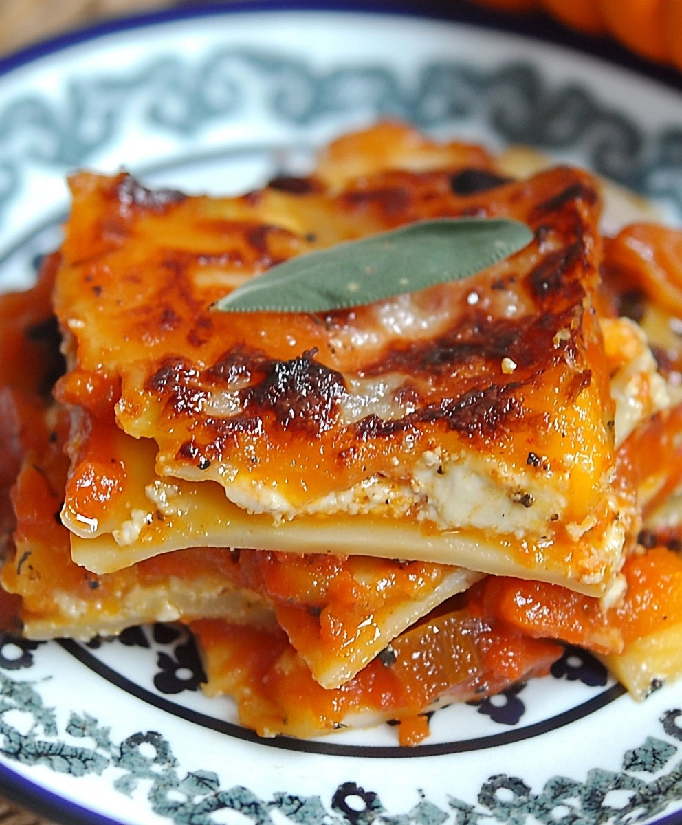 Lasagnes roquefort potiron