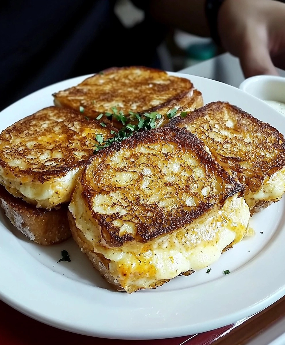 Pain frit fromage