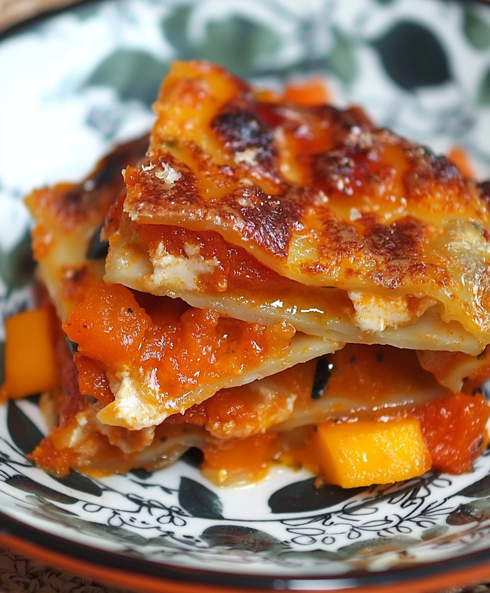 Lasagnes roquefort potiron
