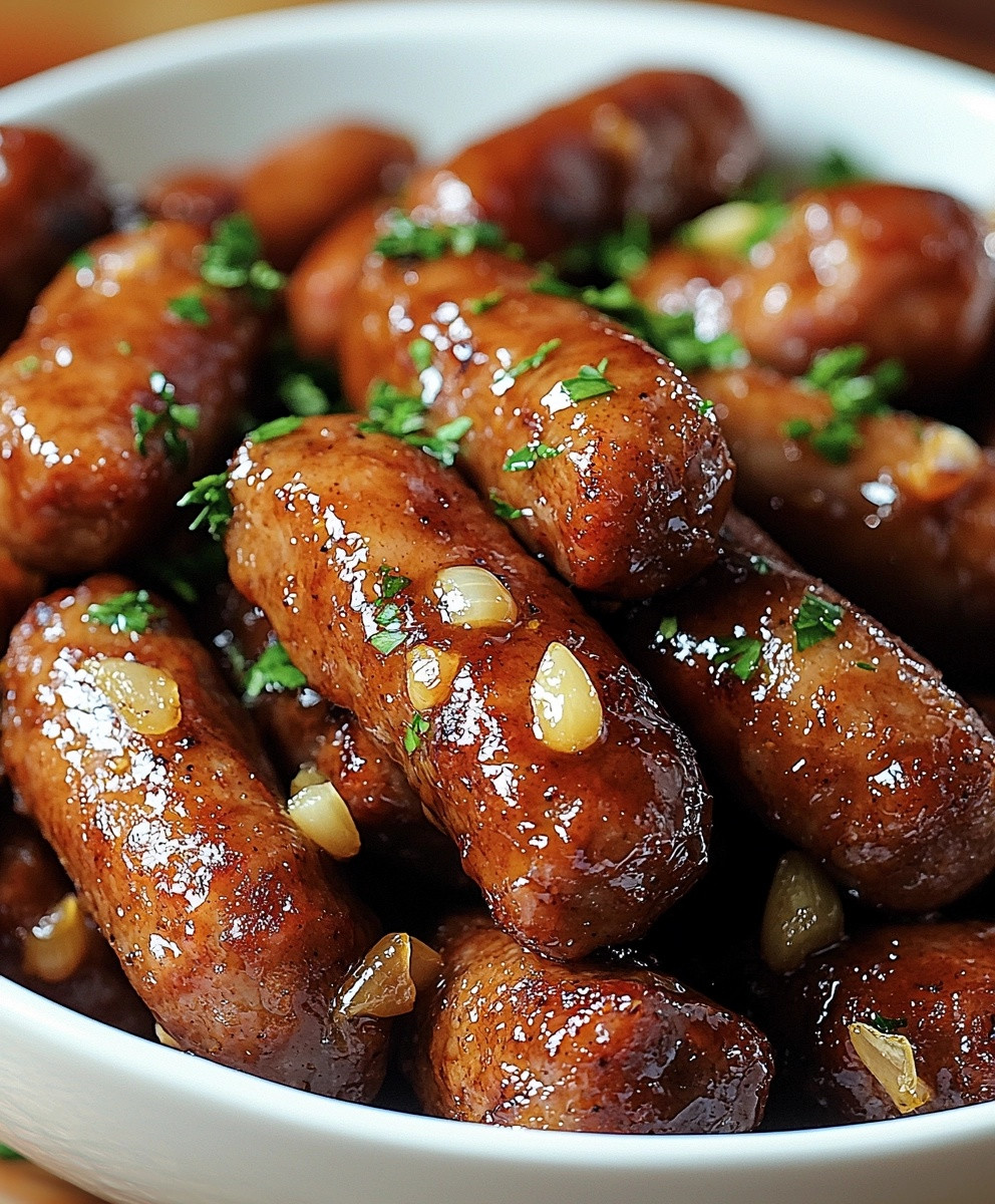 Smokies miel ail mijoteuse