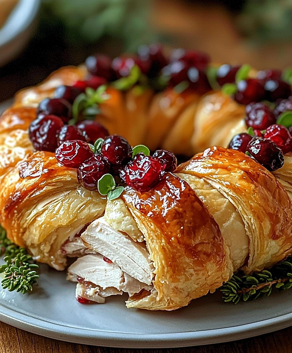 Couronne de dinde et canneberges