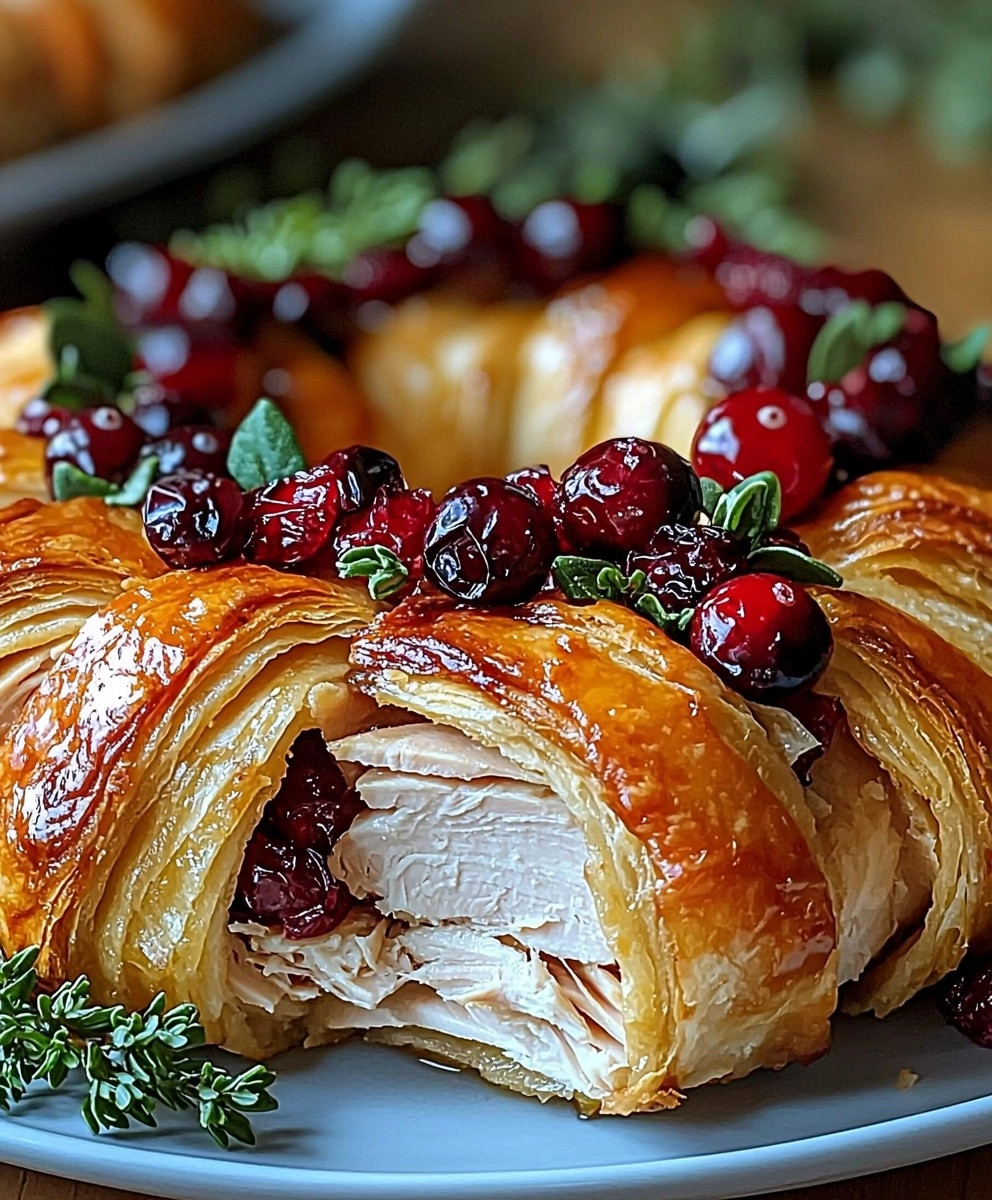 Couronne de dinde et canneberges
