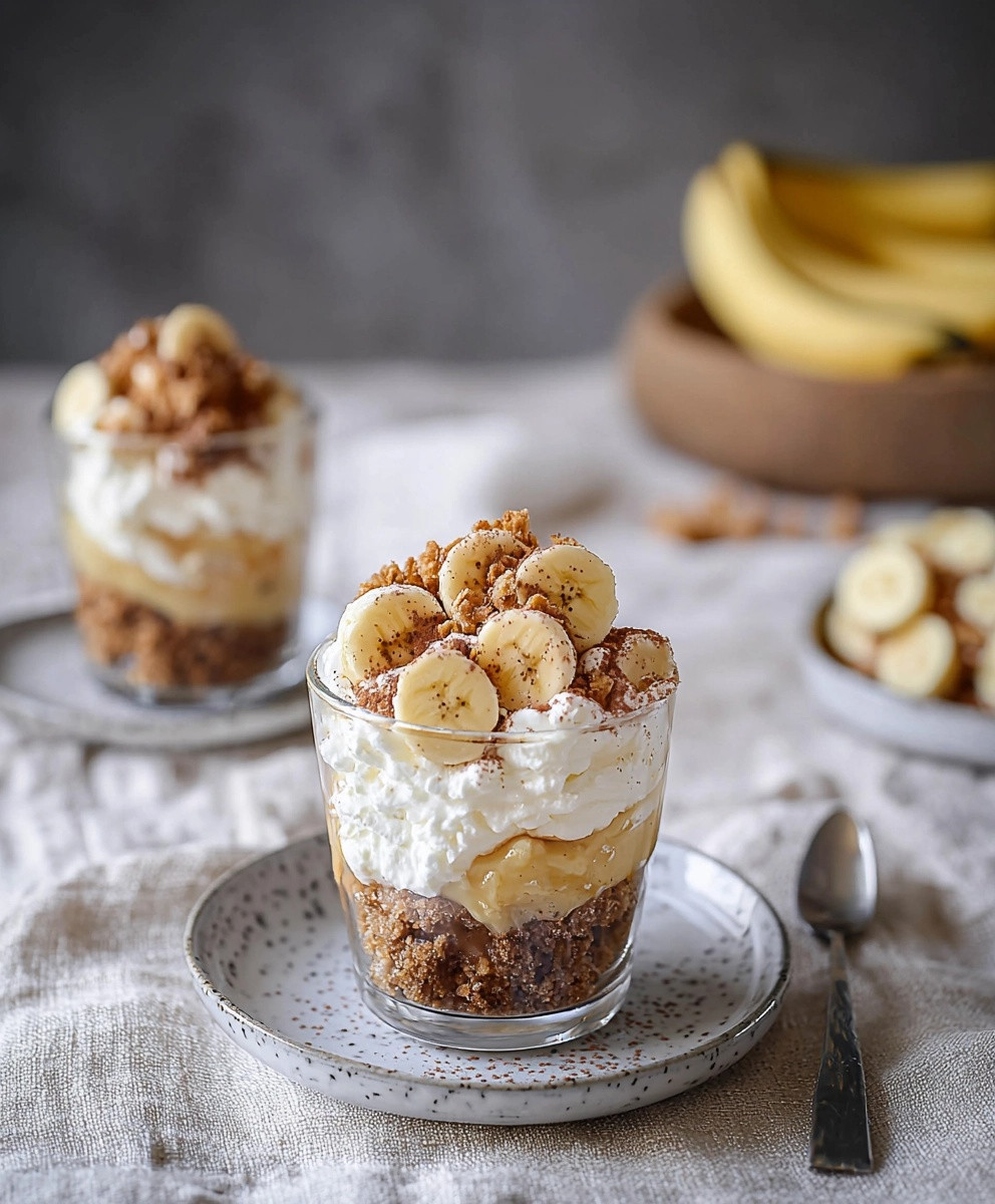 Verrine banoffee pie
