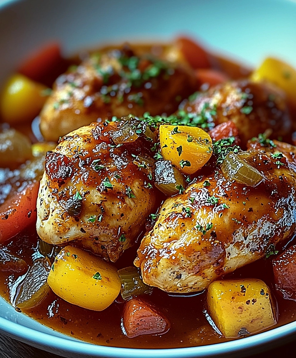 Poulet Basquaise savoureux