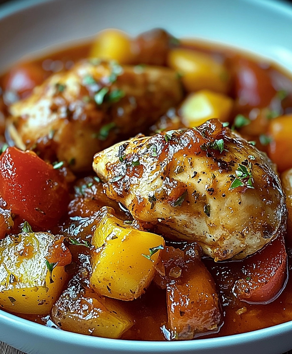 Poulet Basquaise savoureux