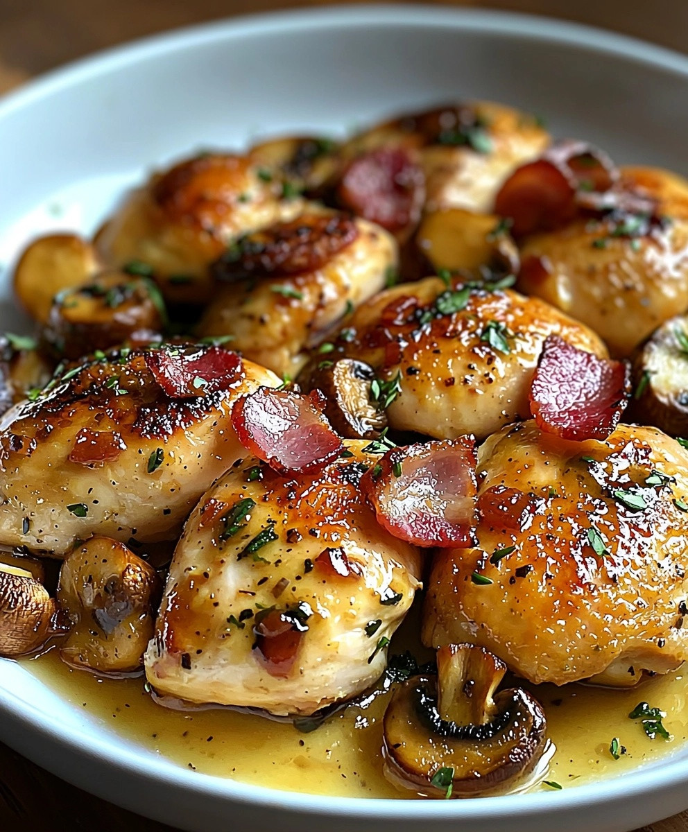 Émincés de poulet moutarde