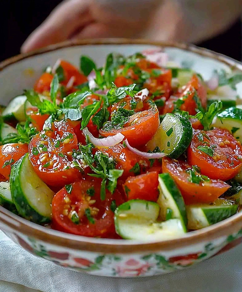 Salade tomates libanaise