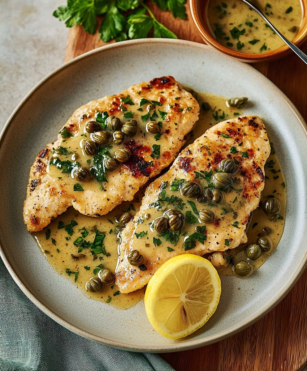 Escalopes de poulet citron câpres