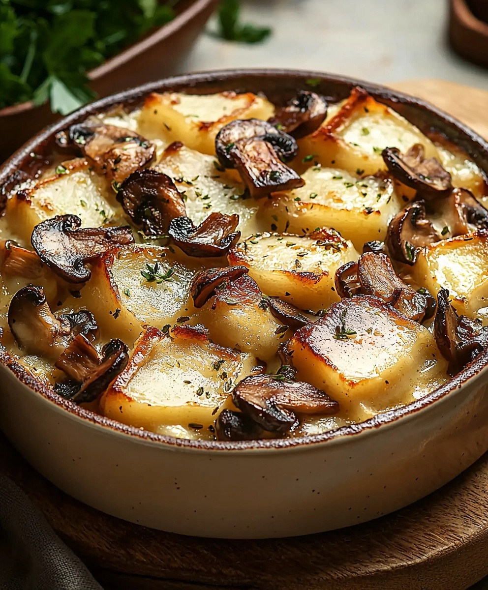 Tartiflette Végétarienne Champignons