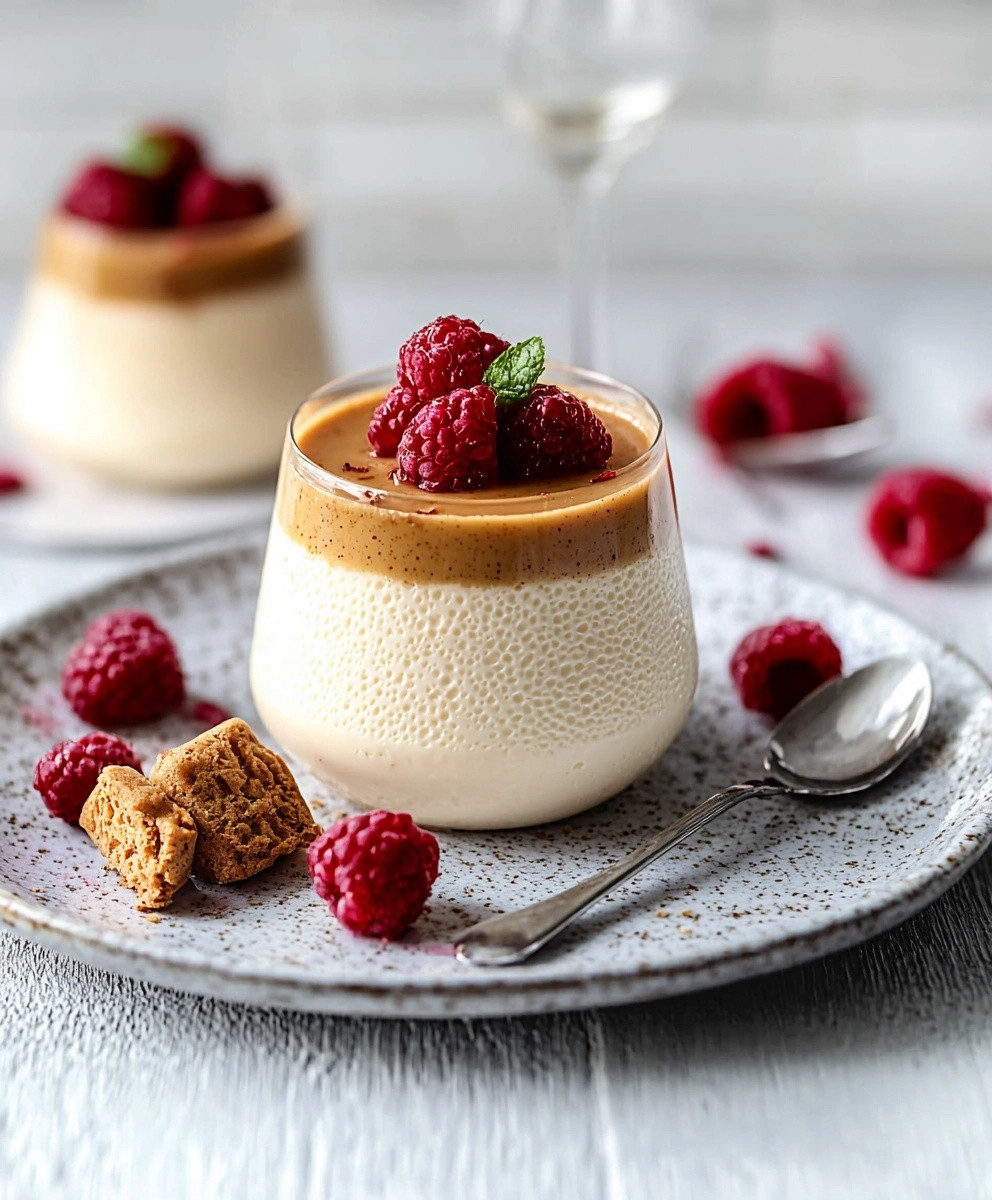 Panna cotta dessert