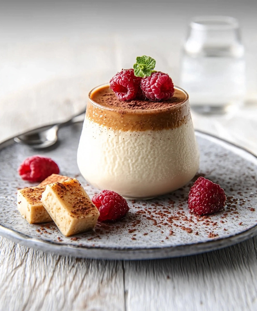 Panna cotta dessert