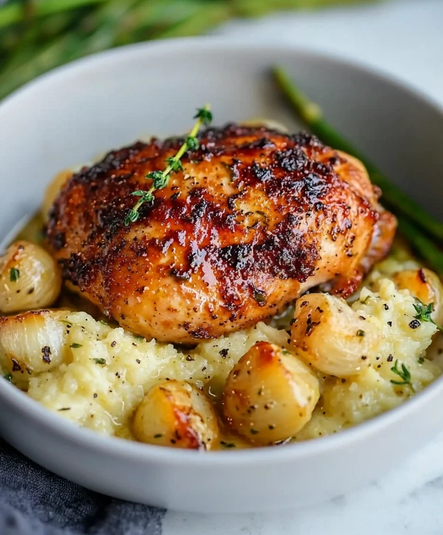 Poulet au beurre à l'ail