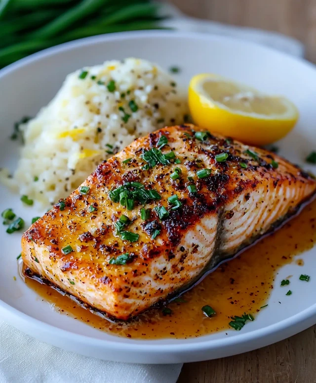 Saumon au four ail citron