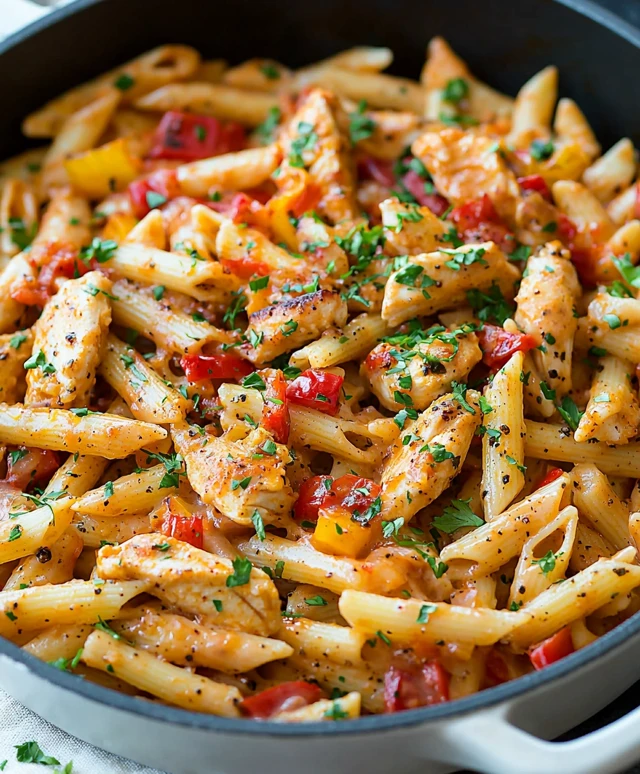 Pâtes cajun au poulet