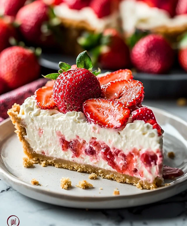 Gâteau au fromage aux fraises
