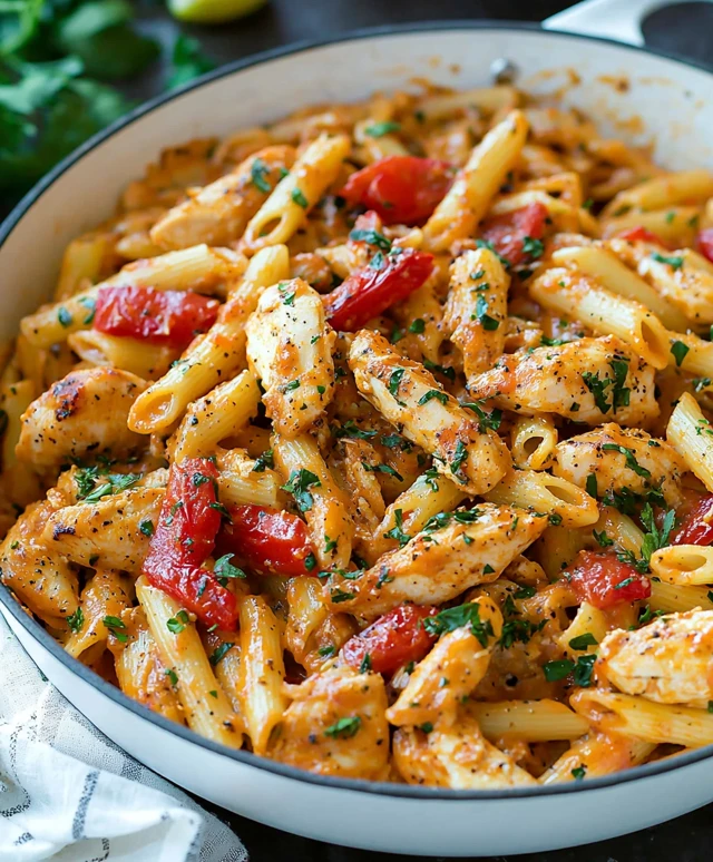 Pâtes cajun au poulet