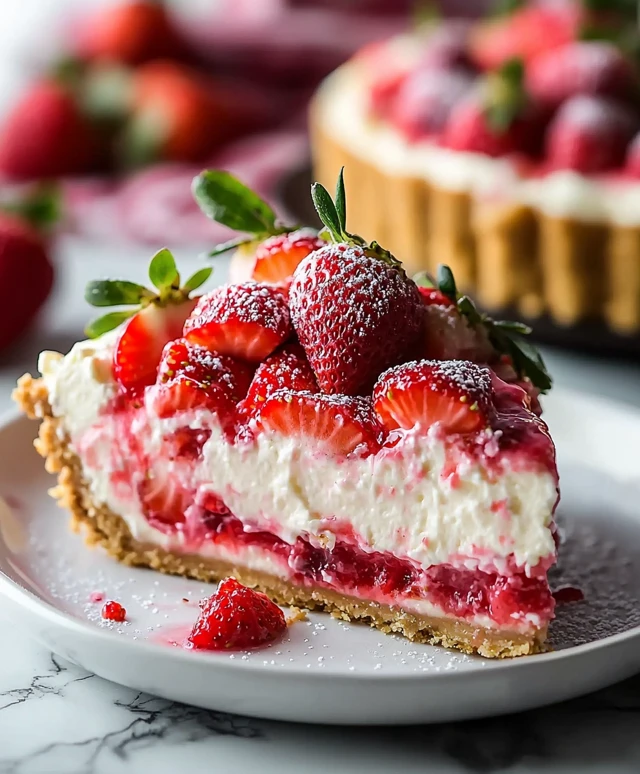 Gâteau au fromage aux fraises