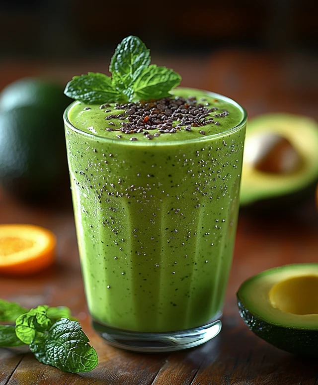 Smoothie crémeux à l'avocat