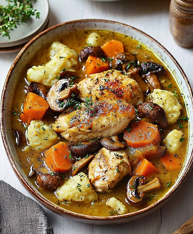 Ragoût de poulet estragon