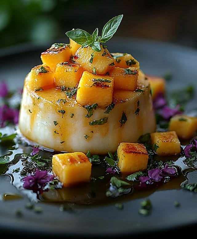 Vacherin mangue basilic