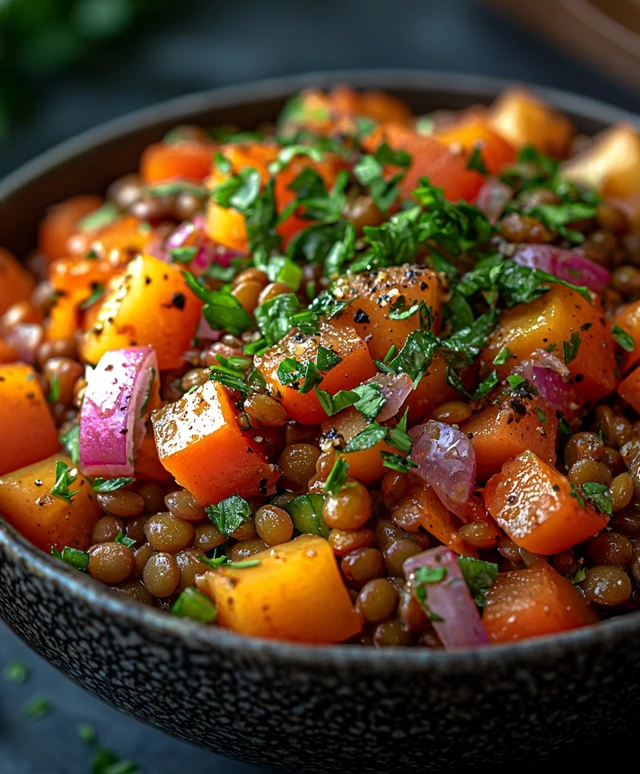 Salade de lentilles classique