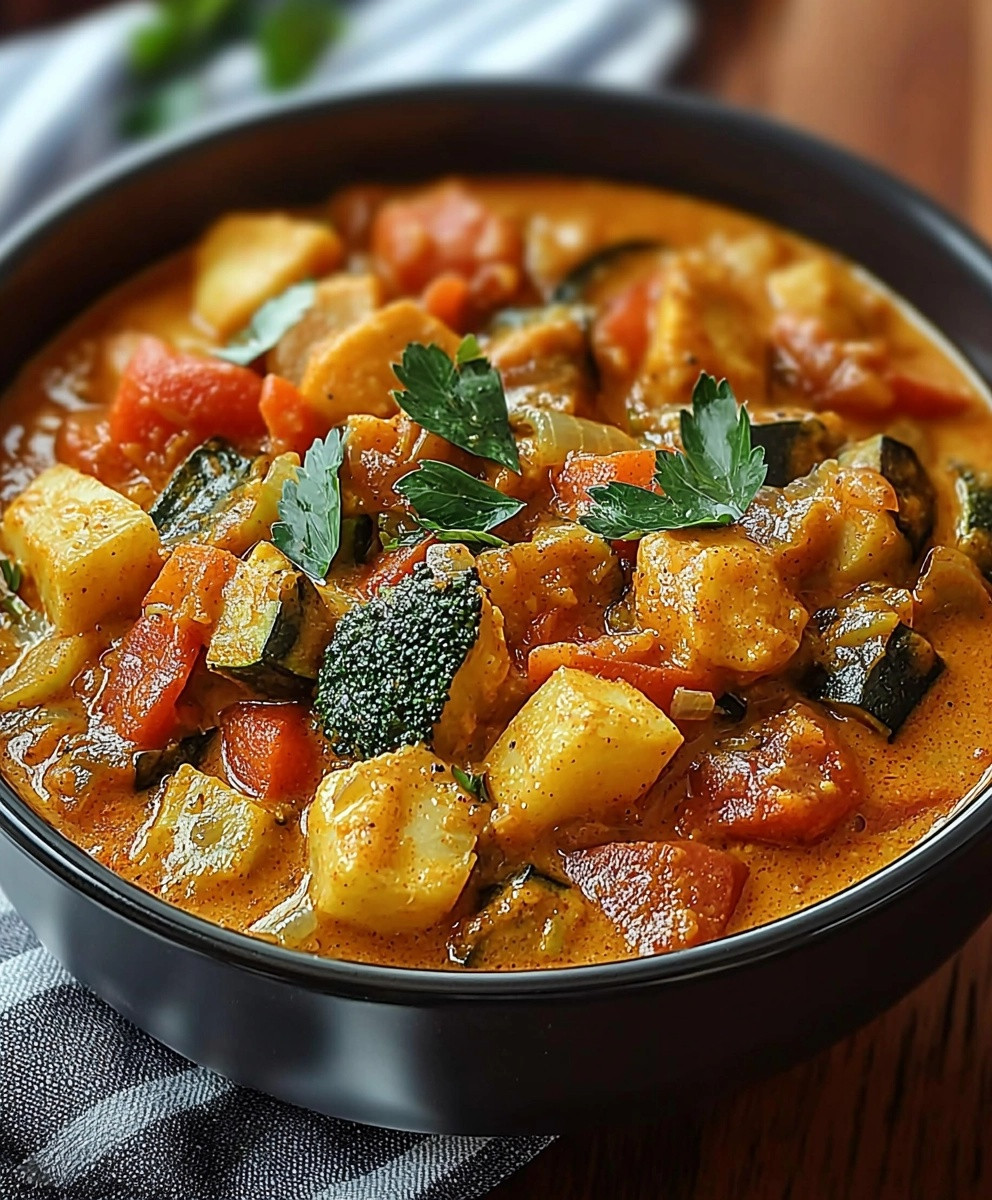 Curry de légumes crémeux