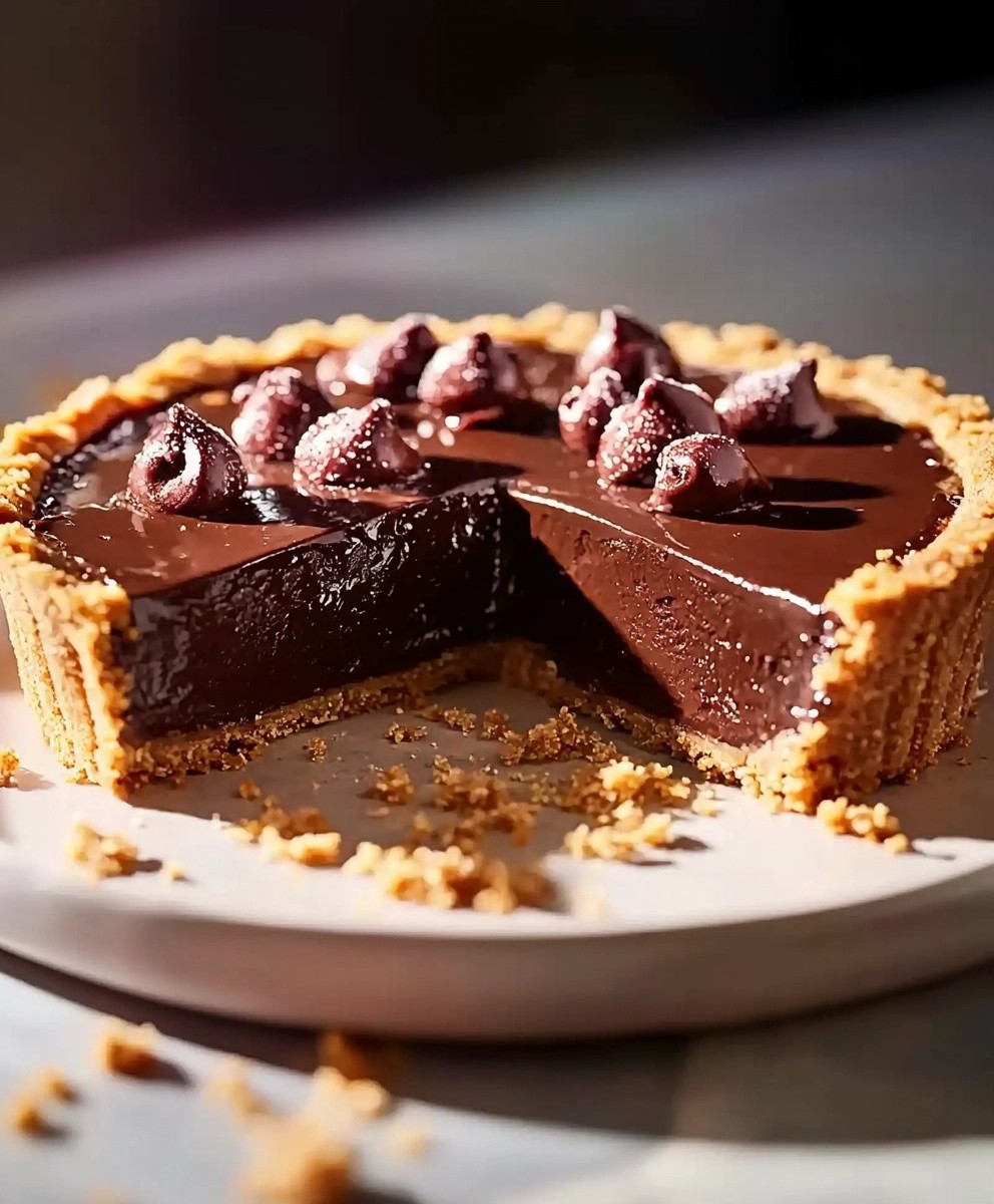 Tarte au chocolat fondante