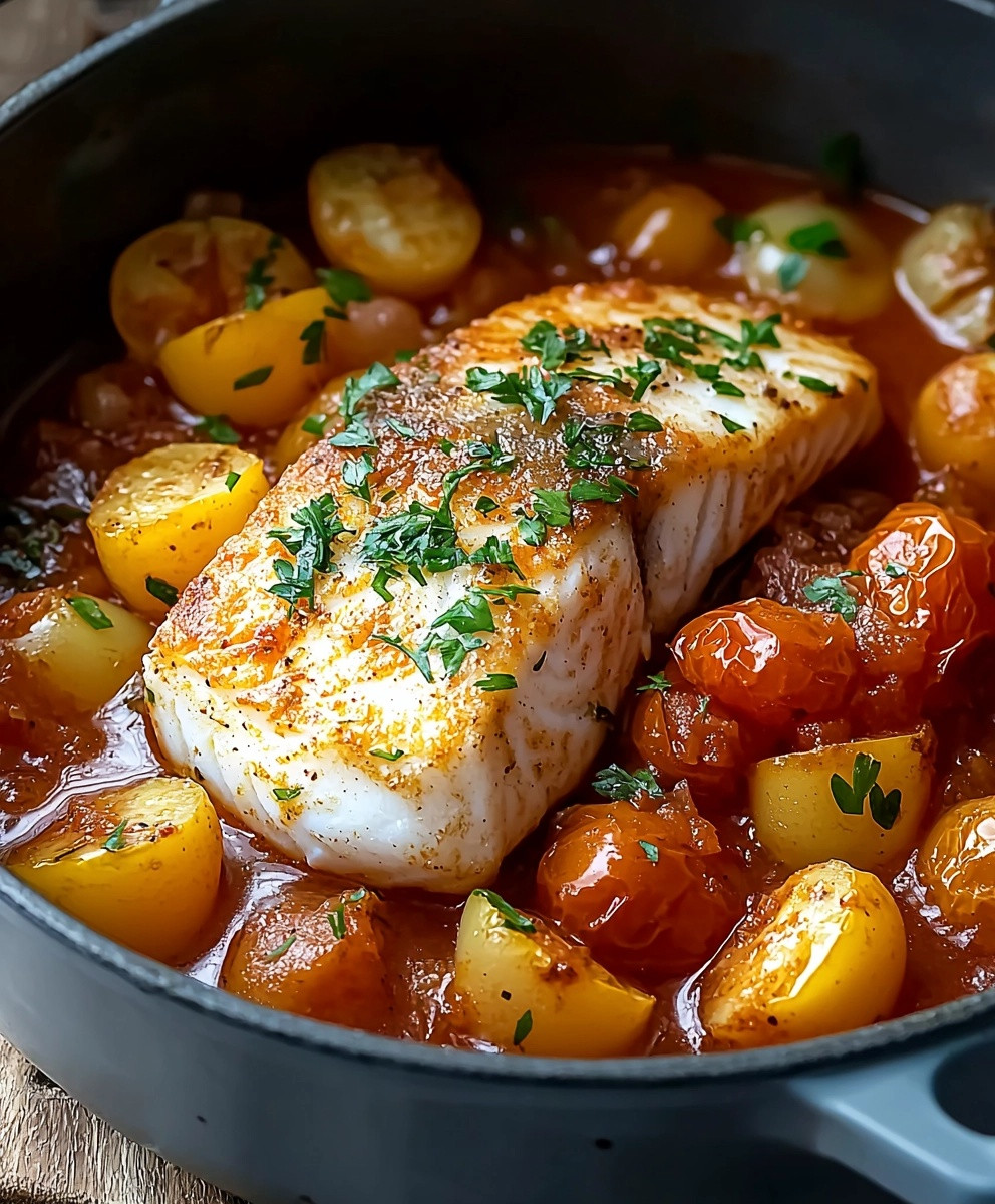 Marmite de poissons tomate