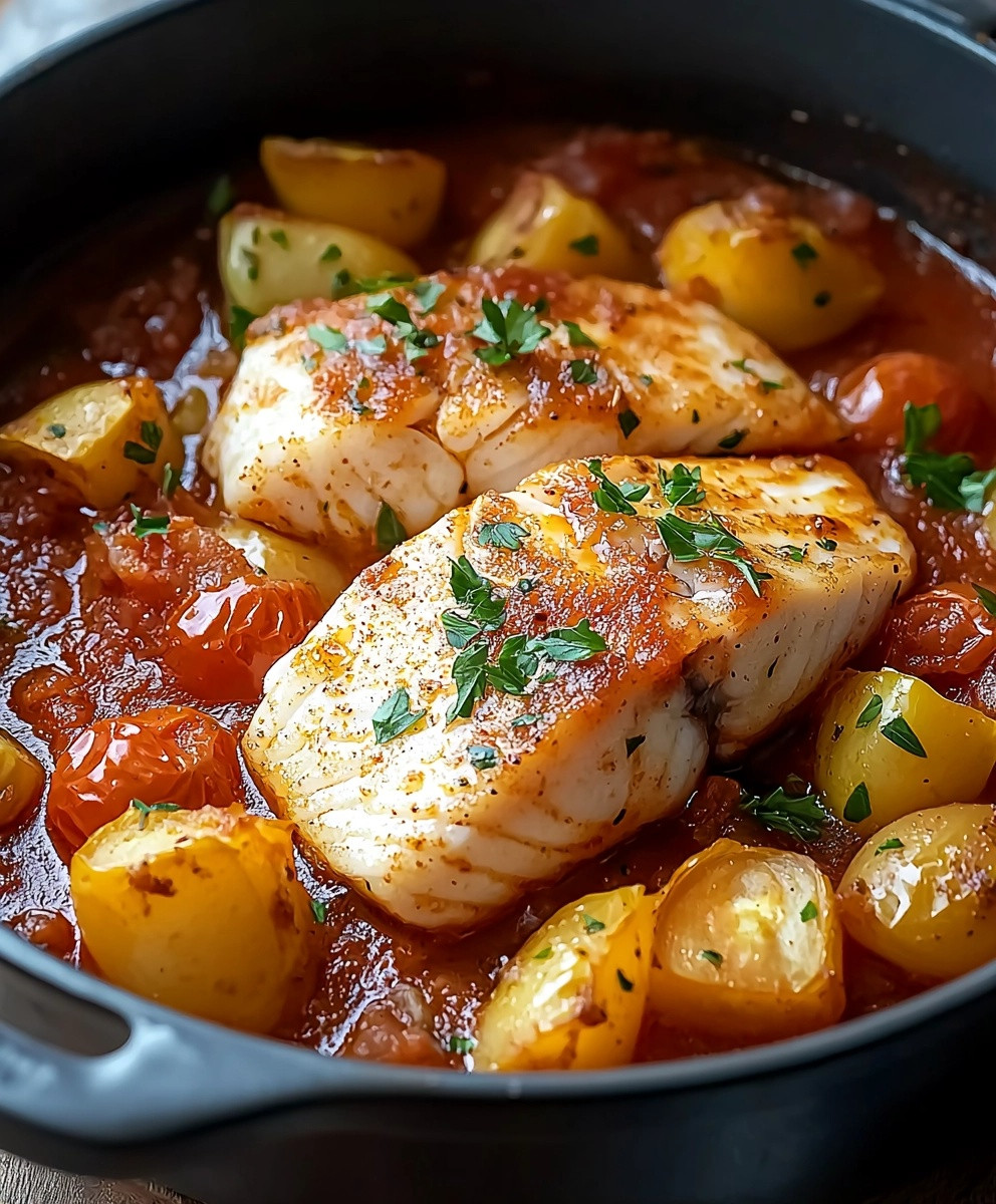 Marmite de poissons tomate