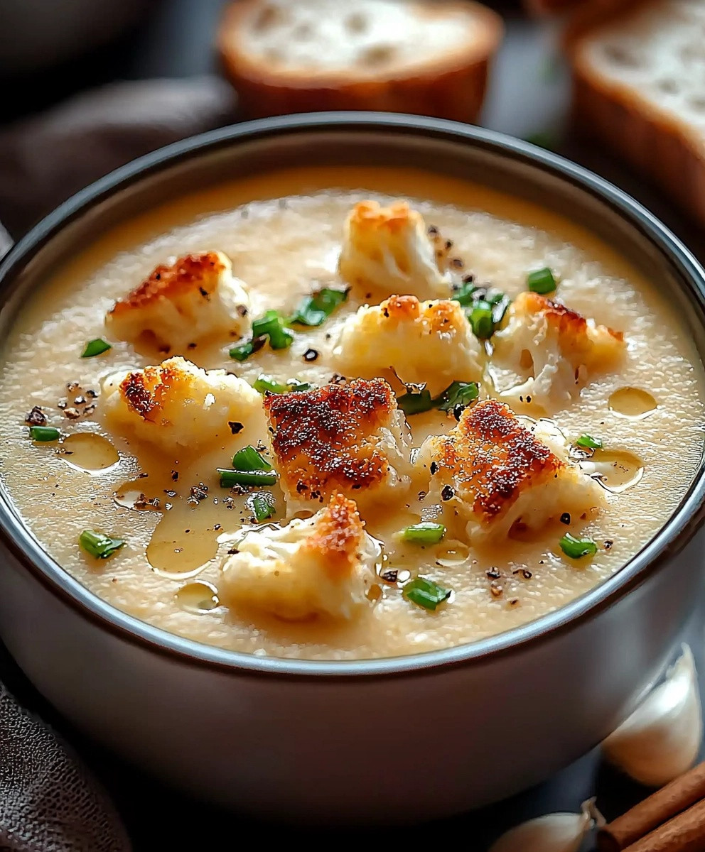 Soupe de chou-fleur rôti