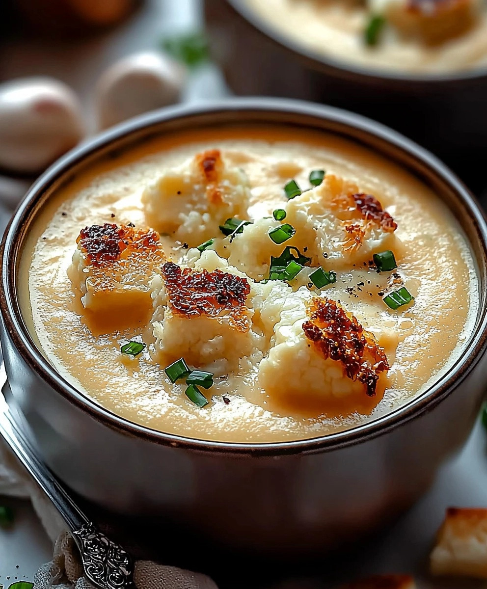 Soupe de chou-fleur rôti