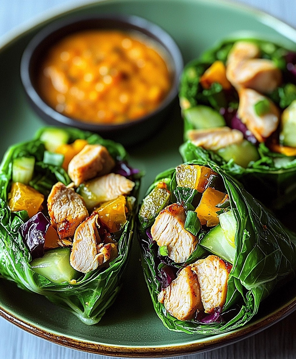 Wraps de Poulet Asiatiques