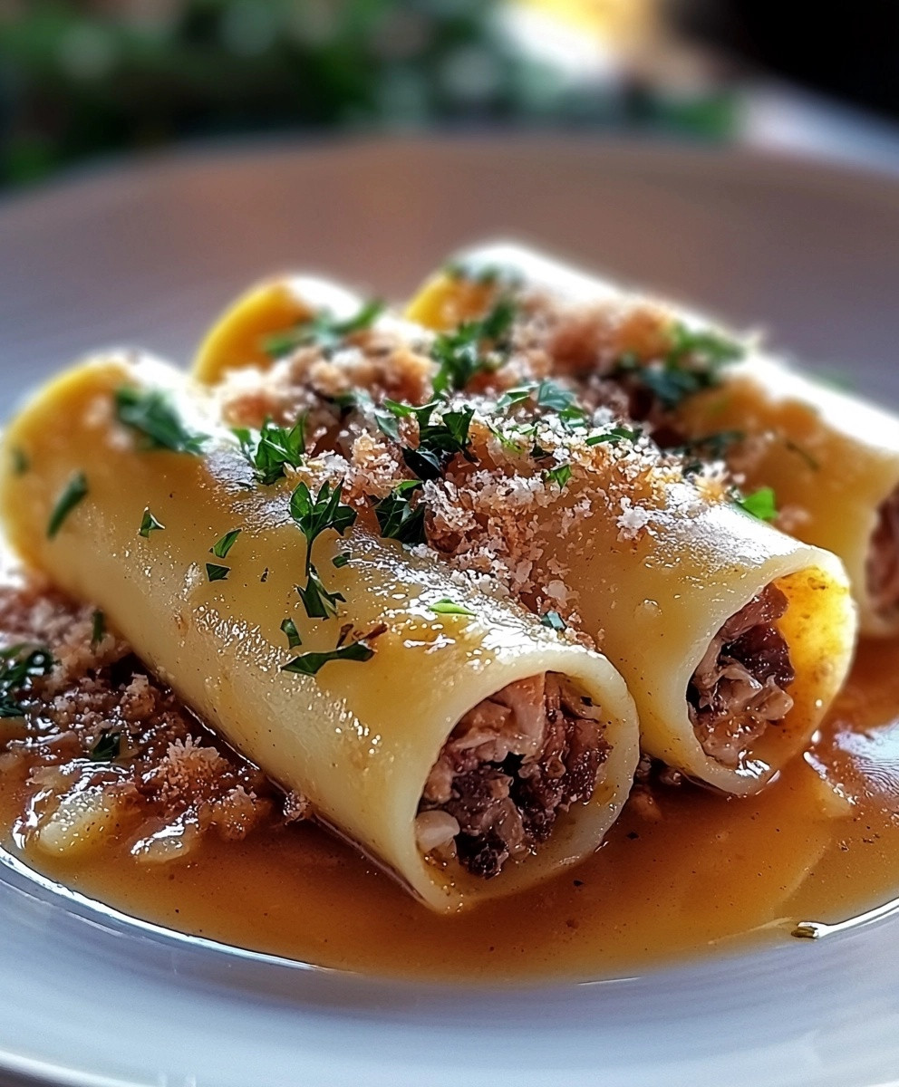 Cannellonis au canard confit