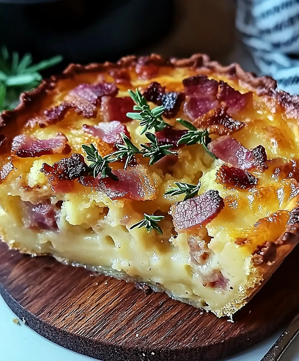Clafoutis chou-fleur bacon reblochon