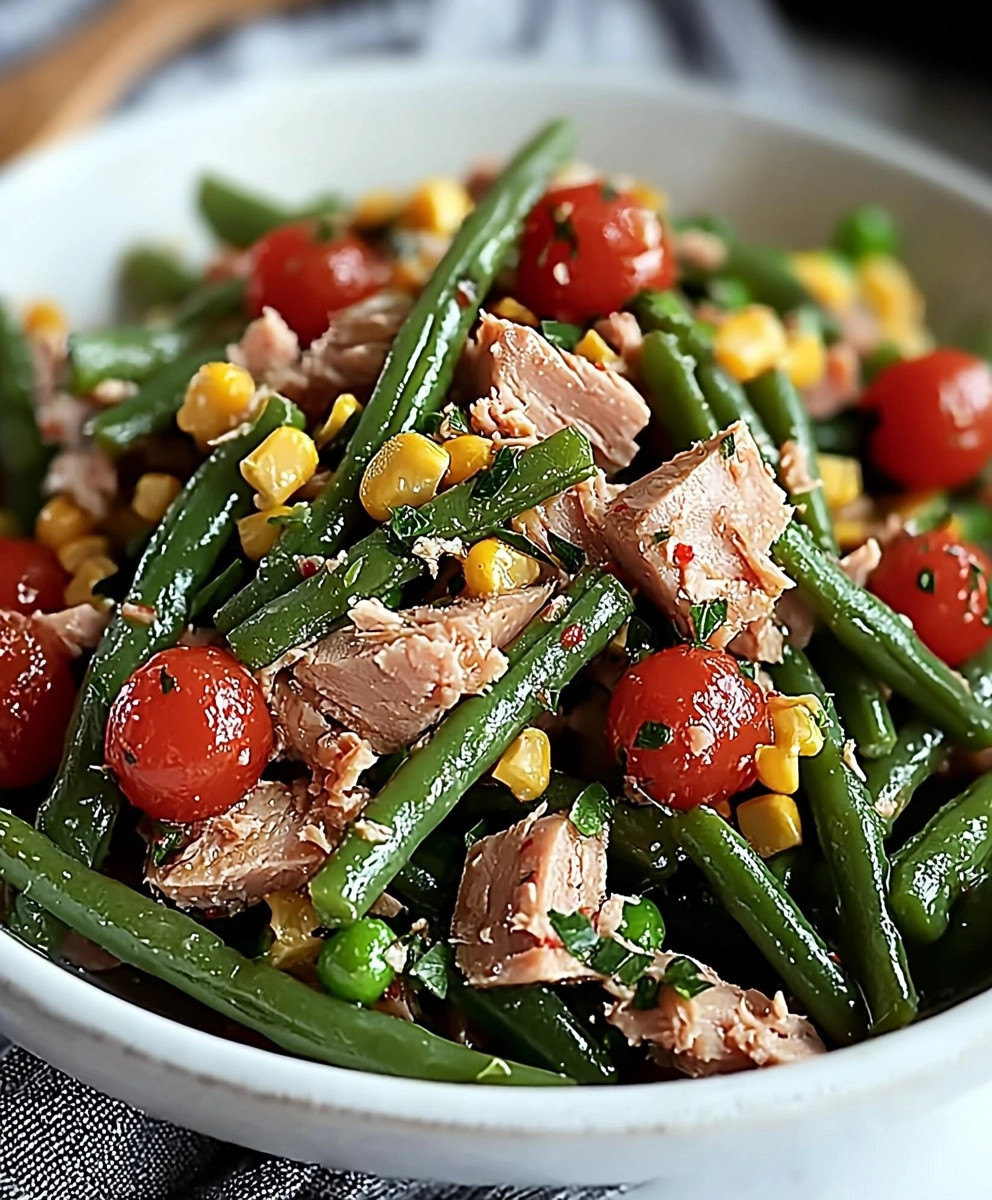 Salade haricots verts thon