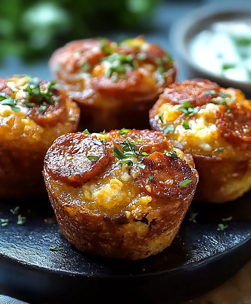 Muffins chorizo chèvre