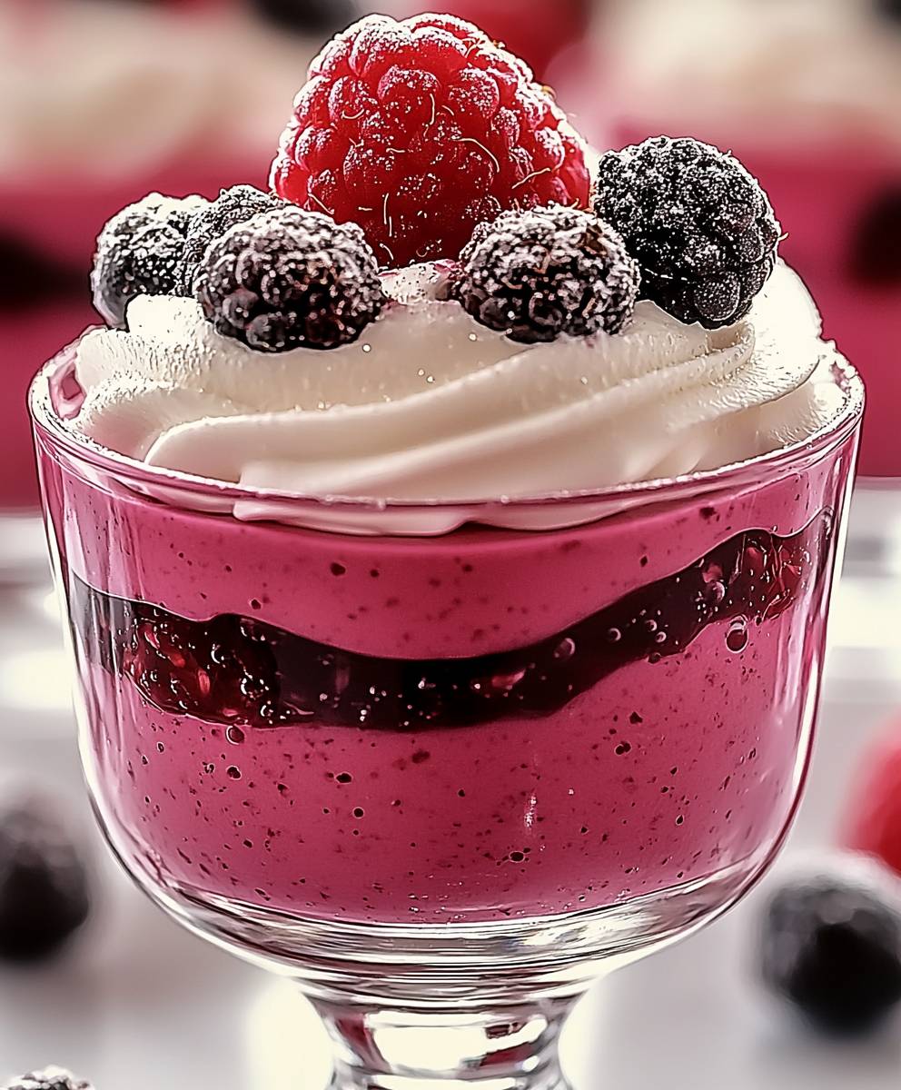 Mousse framboise verrine