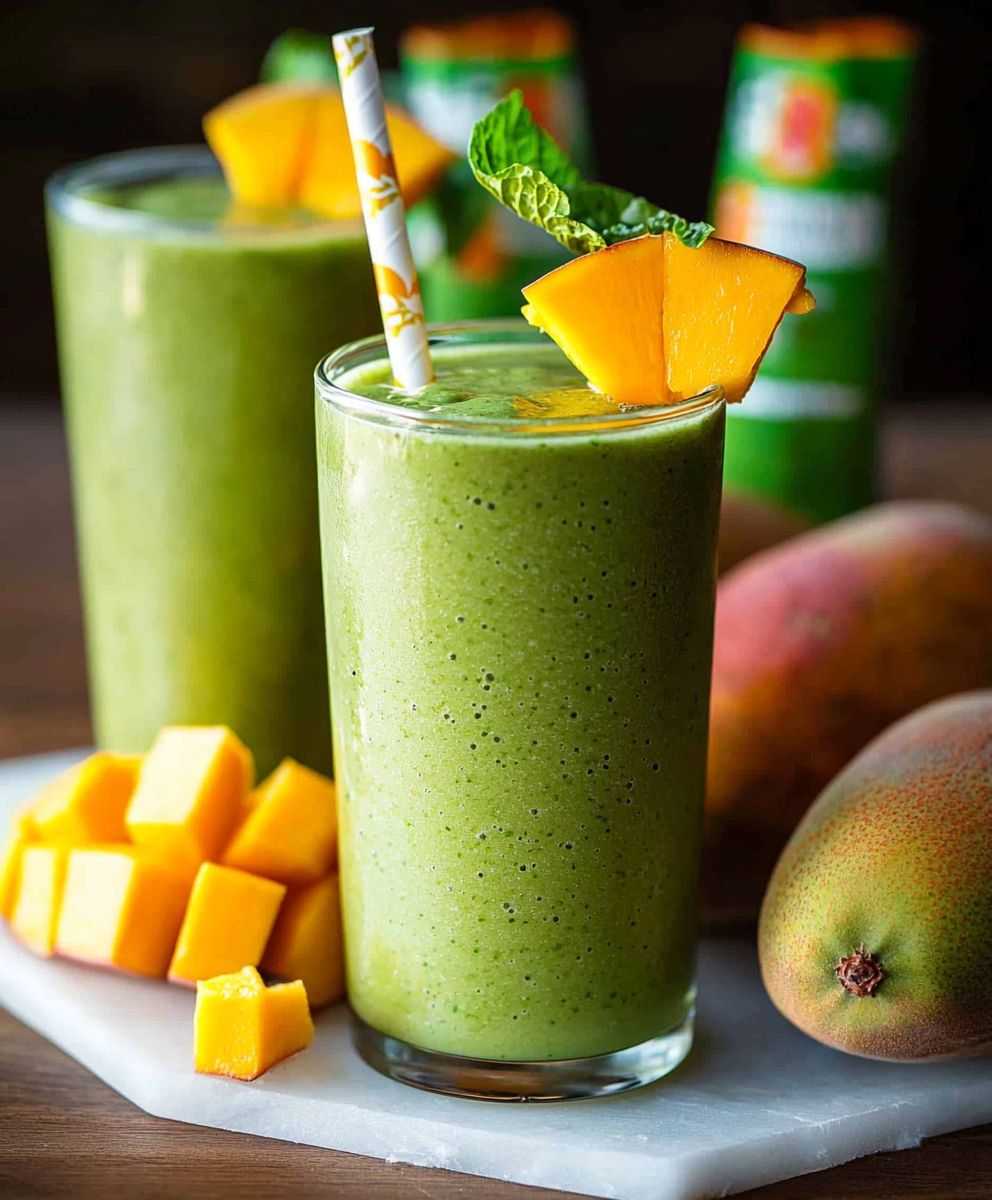 Smoothie vert mangue