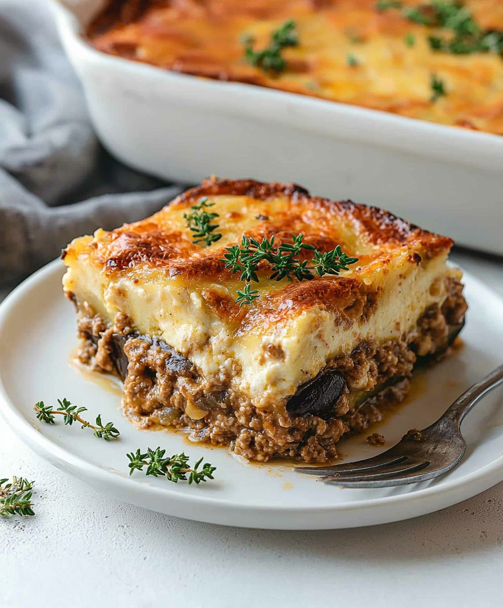 Moussaka aux aubergines