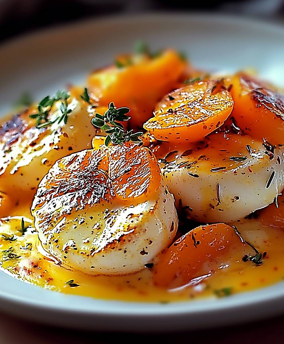 Fricassée fruits de mer crème safran