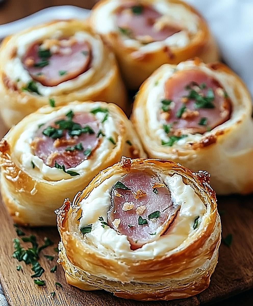 Roulés jambon fromage frais