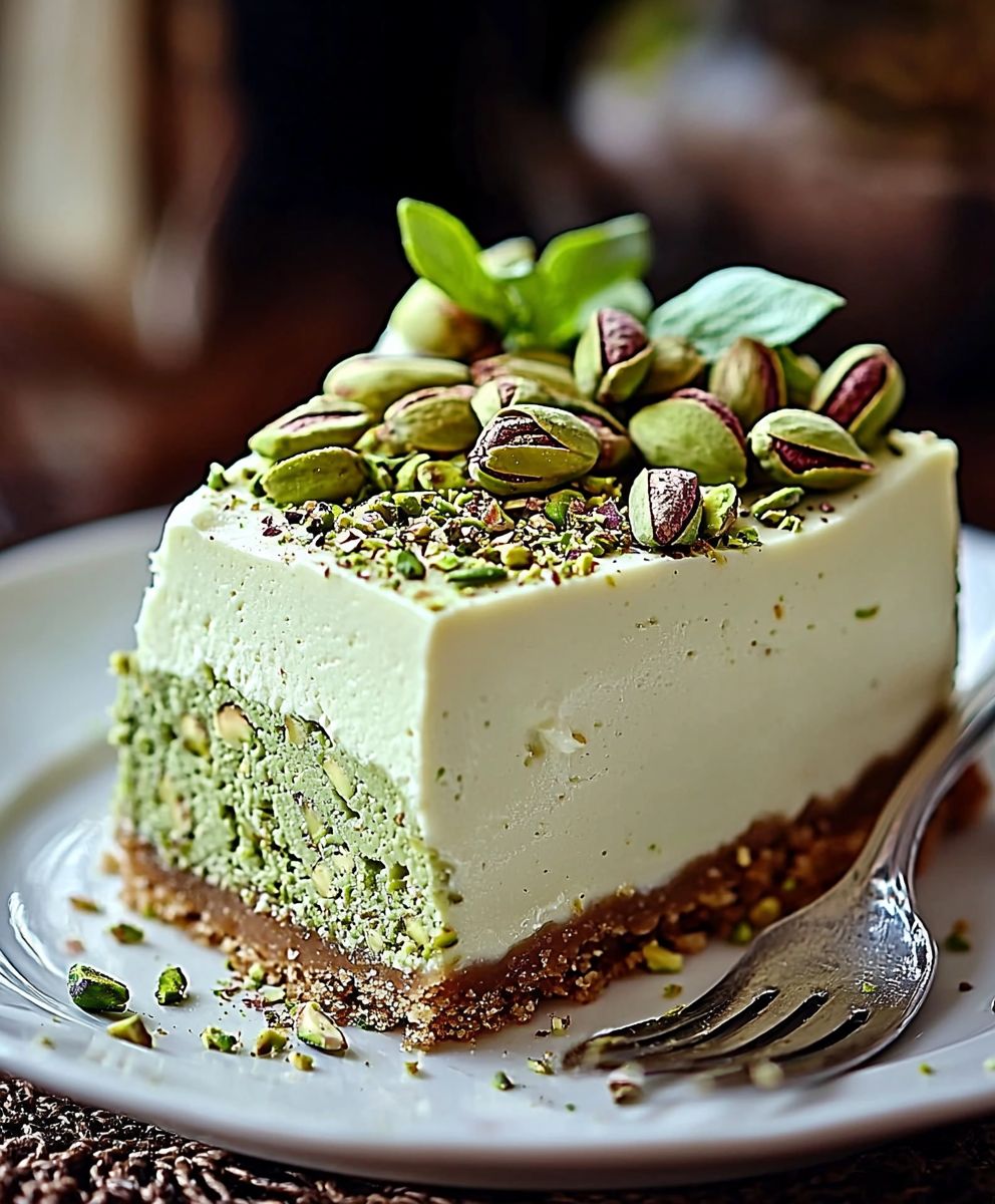 Cheesecake pistache crémeux et gourmand