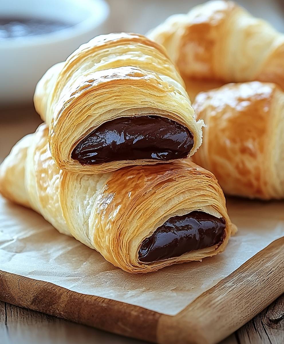 Pâte levée feuilletée croissants pain chocolat