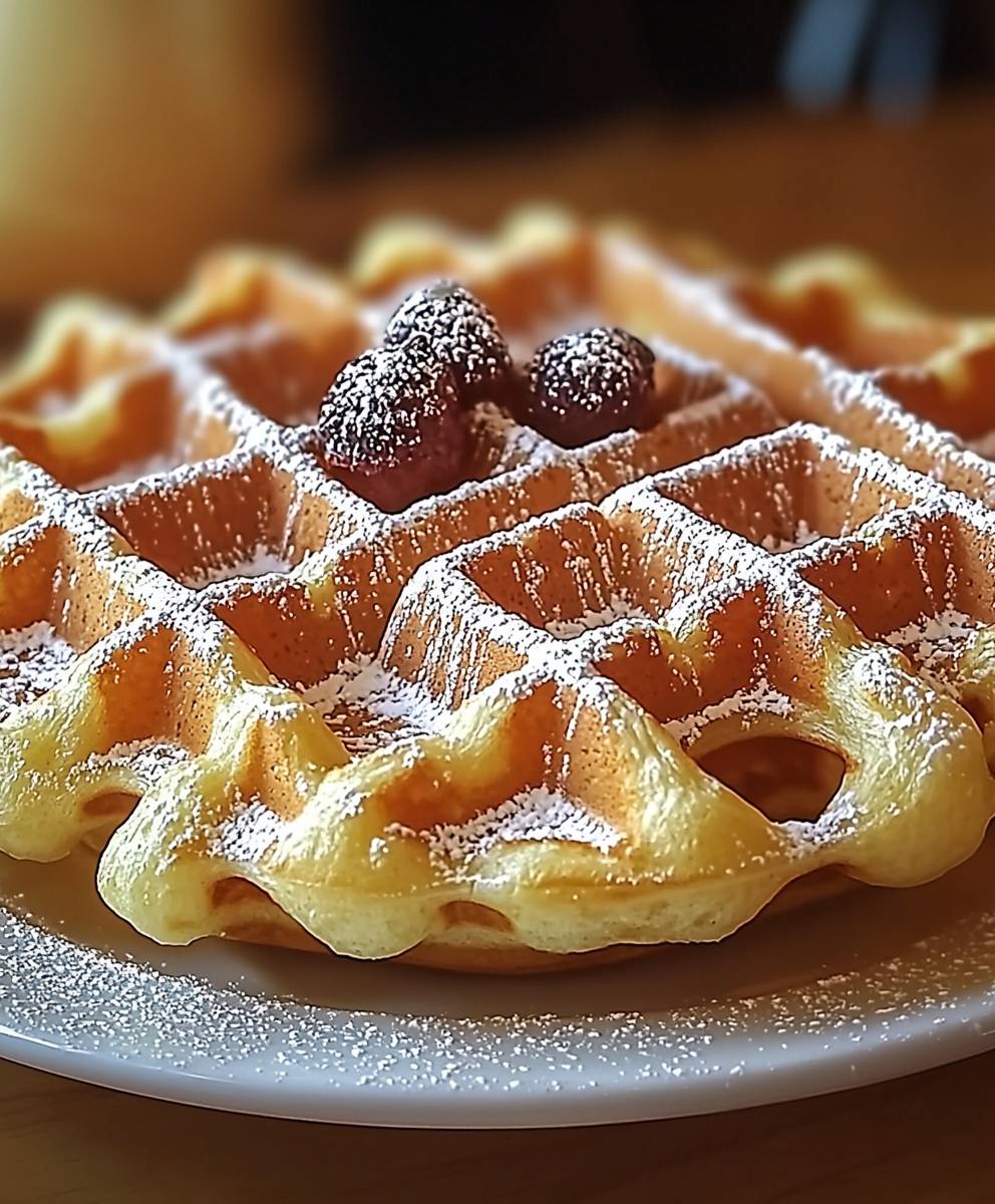 Gaufres briochées moelleuses