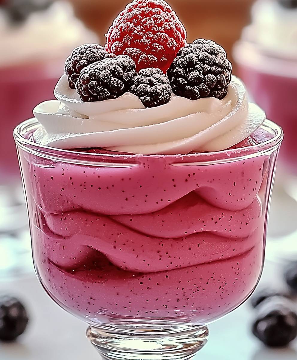 Mousse framboise verrine