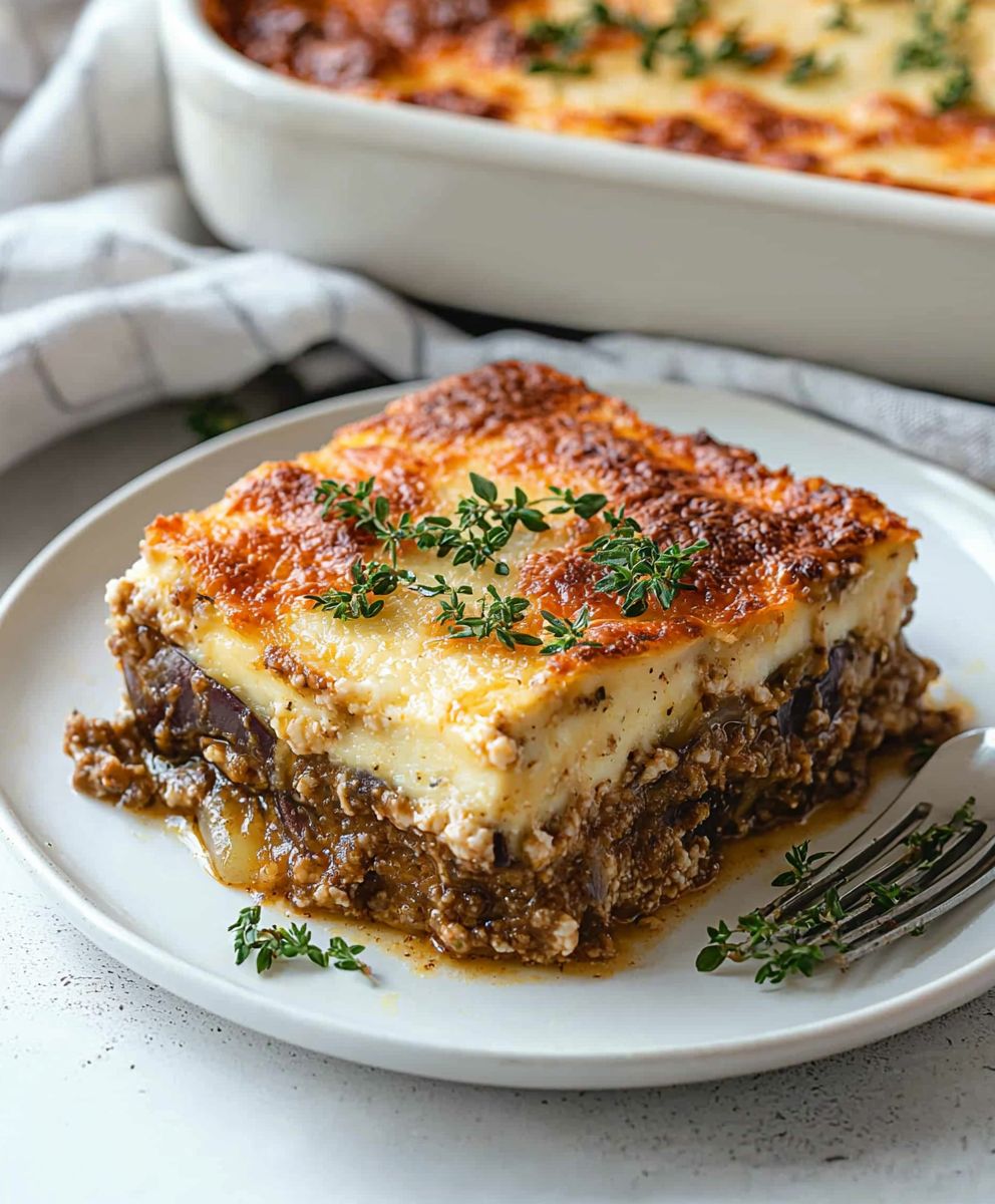 Moussaka aux aubergines