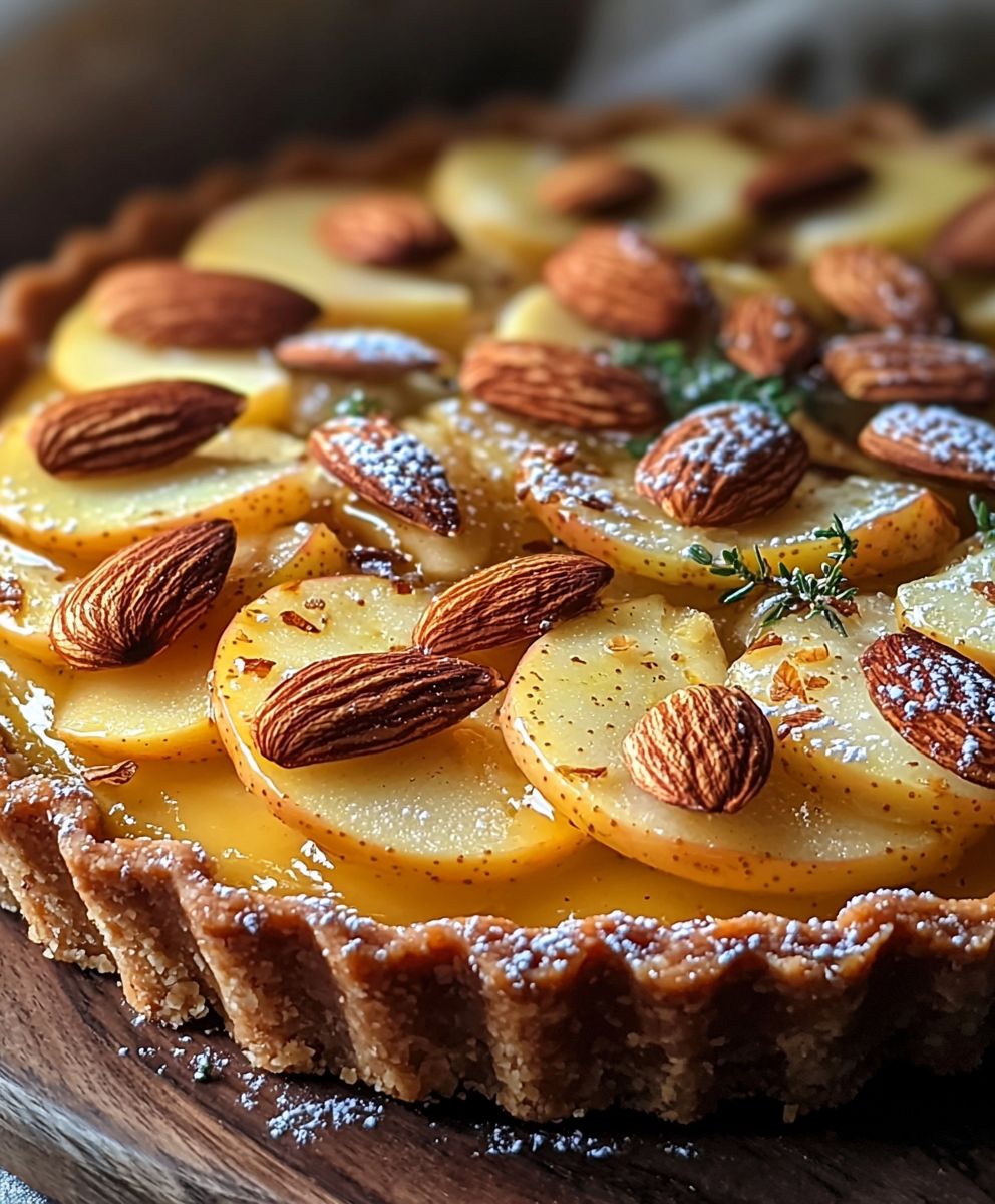 Tarte amandine aux pommes