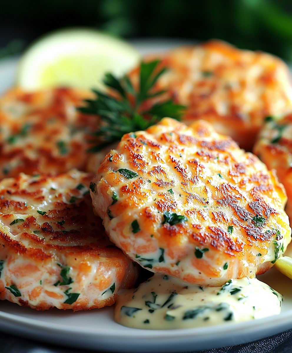 Galettes de saumon