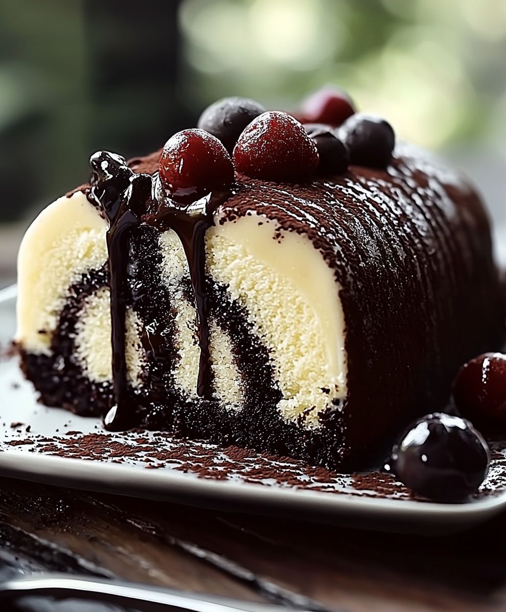 Cake marbré choco vanille léger
