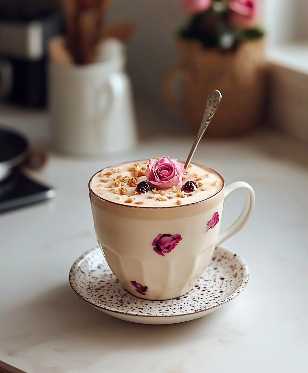 Lait rose vanille